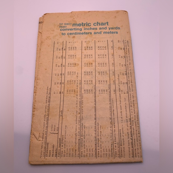 Vintage Simplicity Men’s Sewing Pattern - Picture 6 of 7